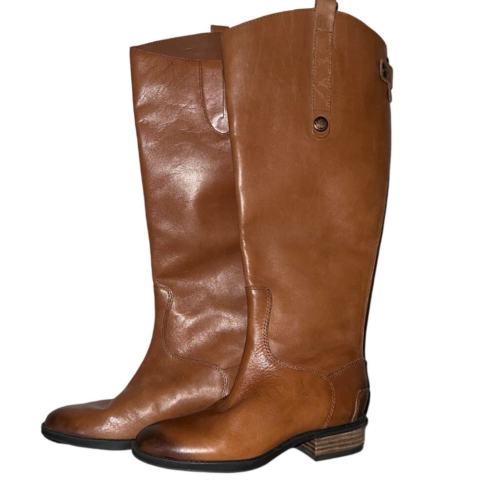 Sam Edelman Penny 2 Wide Shaft Leather Equestrian Boots Size 4 NWOB Excellent - Picture 2 of 7
